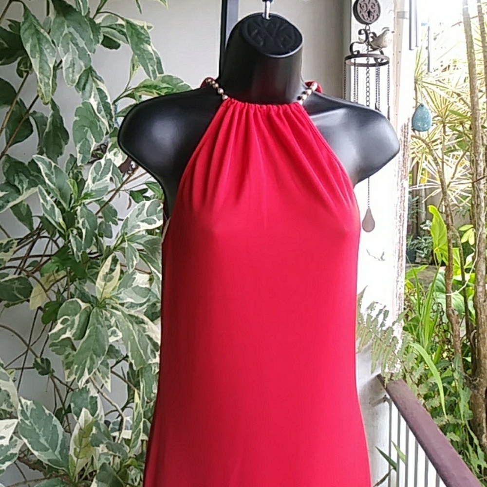 🌞[NEW] Authentic D & G Red Sexy Sheer Dress 30/44